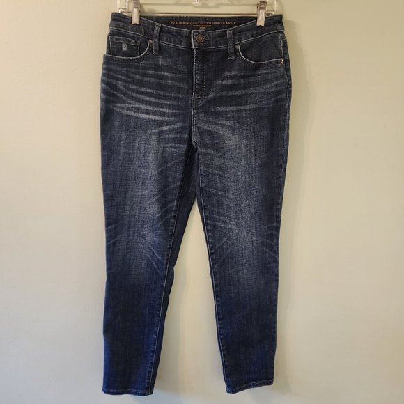 Chico's Girlfriend Slim Ankle Jeans, Chico's size 0, EUC - Picture 2 of 7